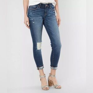 Buckle black ankle skinny